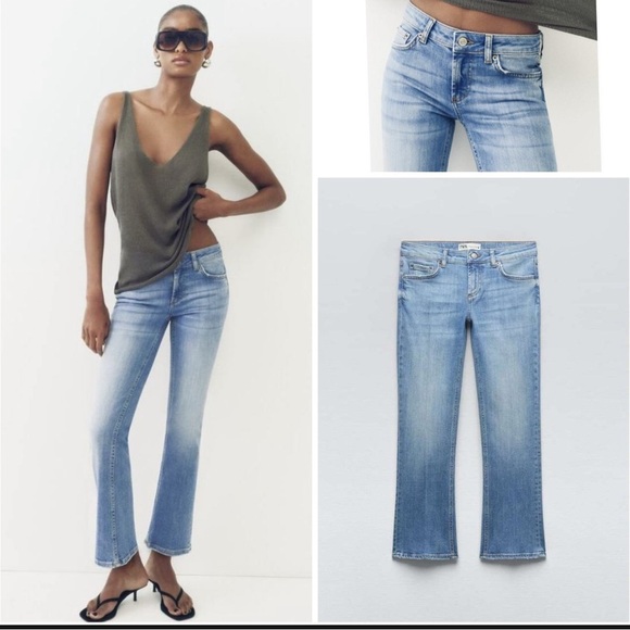 Zara Denim - ZW LOW RISE SLIM CROPPED JEANS